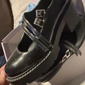 Madden Girl Glossy Black Mary Jane Shoes